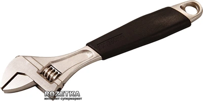 Ключ розвідний Mastertool 250 мм з прогумованою рукояткою (76-0123)