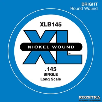 Струны для бас-гитар D'Addario XLB145 XL Nickel Round Wound Single 145