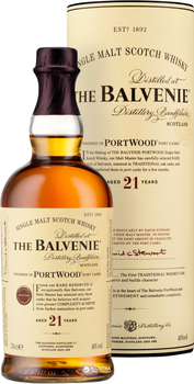 Віскі Balvenie Portwood 21 рік витримки 0.7 л 40% (5010327604008)