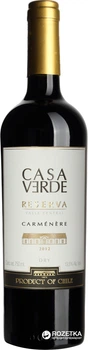 Вино Casa Verde Rezerva Carmenere червоне сухе 0.75 л (7808765712946)