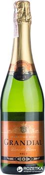 Ігристе вино Les Grands Chais de France Grandial Brut Blanc de Blancs біле сухе 0.75 л 11% (3500610007750)