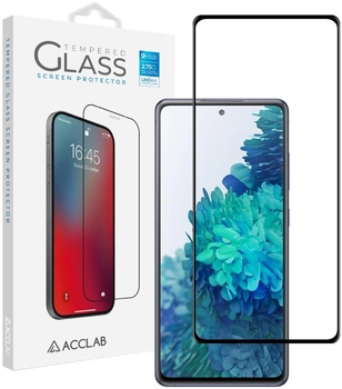 Защитное стекло ACCLAB Full Glue для Samsung S20FE Black (1283126508721)