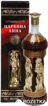 Бренди Царевна Анна 8 лет выдержки 0.5 л 40% (4850001274759)