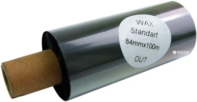 Риббон Принтмарк Wax 84 мм x 100 м 5 шт Out Black (84100W)