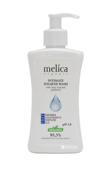 Средство для интимной гигиены Melica Organic с молочной кислотой и пантенолом 300 мл (4770416342112)