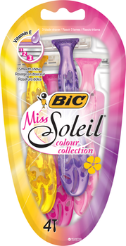 Набір бритв без змінних картриджів BIC Miss Soleil colour collection 4 шт (3086123303843)