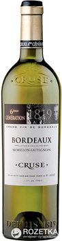Вино Cruse Semillon-Sauvignon Bordeaux 6-е поколение белое сухое 0.75 л 12% (3500610045806)