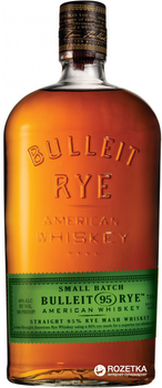 Житній віскі Bulleit Rye від 4-х до 6-ти років витримки 0.7 л 45% (082000789628)