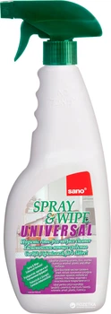 Універсальний засіб для чищення будь-яких поверхонь Sano Spray and Wipe 750 мл (7290000292915)