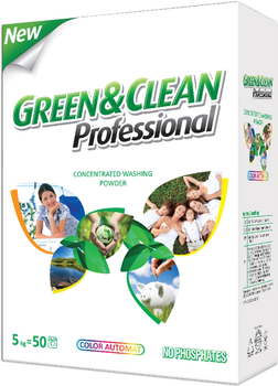 Пральний порошок Green&Clean Professional для кольорового одягу 5 кг (4260700180334)