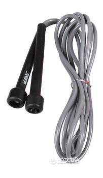 Скакалка LiveUp PVC Jump Rope 275x0.5 см Black-Grey (LS3115-g)