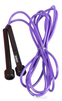 Скакалка LiveUp PVC Jump Rope 275x0.5 см Black-Purple (LS3115-p)