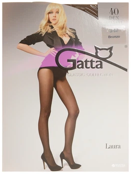 Колготы 40 Den женские Gatta Laura 2 р Коричневые (5900042047559)