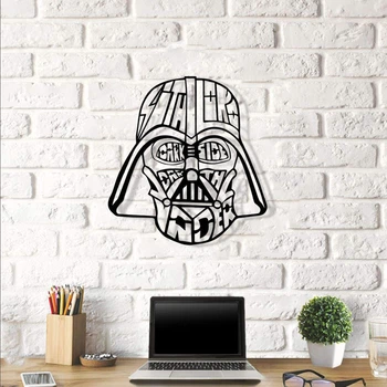 Об'ємна картина з дерева DecArt Darth Vader 90х86 см