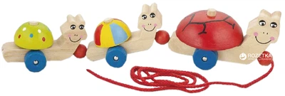 Деревянная каталка Viga Toys Черепашки (59949)