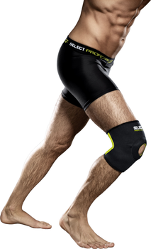 Наколінник з отвором Select Knee Support w. Open Patella 6201 XS Чорно-зелений 1 шт (5703543561063)