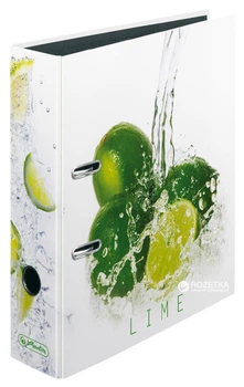 Папка-регистратор Herlitz maX.file Fresh Fruit Lime А4 80 мм Белая (11306008)