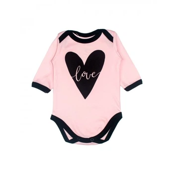 Бодик розовий Little stars Сердце MISHKA 1424 Размер 68