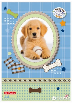 Альбом для рисования Herlitz Pretty Pets Dog A4 75 листов (10089019D)