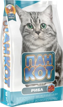 Сухой корм для кошек Пан Кот Риба 10 кг (4820111140138)