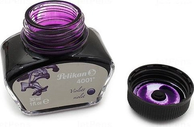 Чернила Pelikan 4001 Violet в стеклянном флаконе 30 мл Фиолетовые (311886)