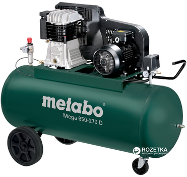 Компрессор воздушный Metabo Mega 650-270 D 270 л (601543000)