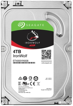 Жесткий диск Seagate IronWolf HDD 4TB 5900rpm 64MB ST4000VN008 3.5 SATAIII