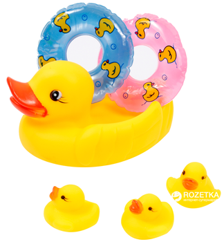 Іграшка для води Lindo Р 261 Каченя-рятувальник Жовта (4890210002613)