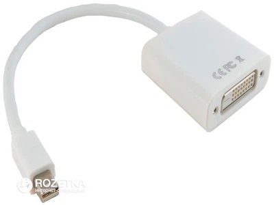 Адаптер Extradigital для Apple Mini DisplayPort to DVI 0.15 м White (KBD1677)