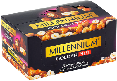 Упаковка батончиків Millennium Golden Nut з цілим горіхом 40 г х 14 шт (4820075504281)