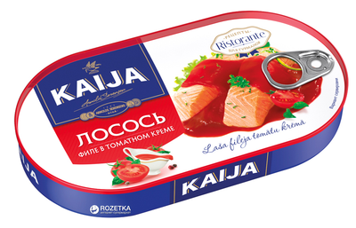 Лосось філе в томатному кремі Kaija 170 г (4751007732833)