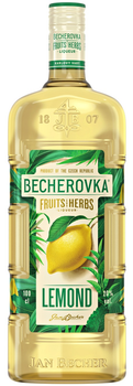 Ликерная настойка на травах Becherovka Lemond 1 л 20% (8594405105528)