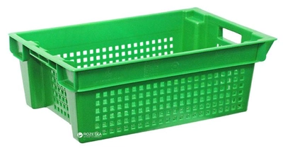 Ящик пластиковый конусный для продуктов Полимерцентр 600х400х200 мм Зеленый (N6420-3)