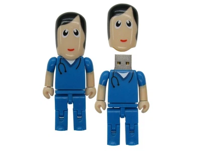 Uniq ГЕРОИ Lego Медбрат в синем 8GB (08C37986U2)