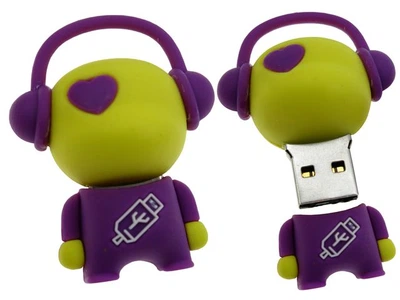 Uniq DJ MUSIC FLASH желтый / фиолетовый 8GB (08C14992U2)