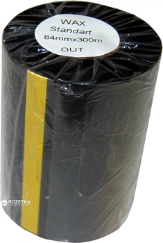 Риббон Принтмарк Wax 84 мм x 300 м Out Black (84300W)