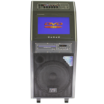 Акустична система LAV PA-212 Black 300 Вт 12" Екран 2 мікрофона, пульт