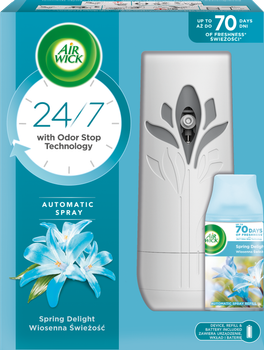 Автоматичний освіжувач Airwick Freshmatic Complete Pure Spring Delight зі змінним балоном Весняний настрій 250 мл (5900627076806/5900627070293)