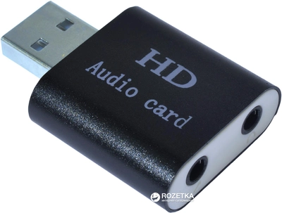 Адаптер Dynamode USB C-Media 108 7.1 каналов, алюминий Черная (USB-SOUND7-ALU black)