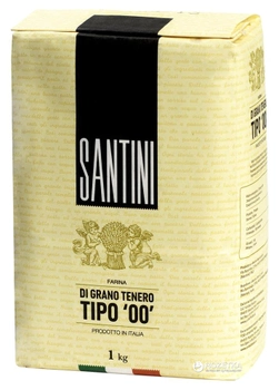 Мука из мягких сортов пшеницы Santini Tipo 00 1 кг (8025566006909)