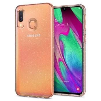 Чохол Spigen для Samsung Galaxy A40 Liquid Crystal Glitter Crystal Quartz (618CS26442)