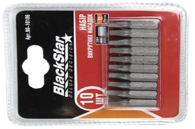 Биты SW4x25 мм, TORSION, S2-сталь, 10шт, BlackStar 90-10186