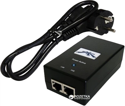 PoE адаптер Ubiquiti PoE 48V/0.5A 24W (POE-48-24W-G)