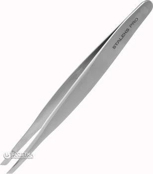 Пінцет Staleks Pro для брів EXPERT 20 TYPE 4 вузькі скошені кромки ТЕ-20/4 (4820121592590)