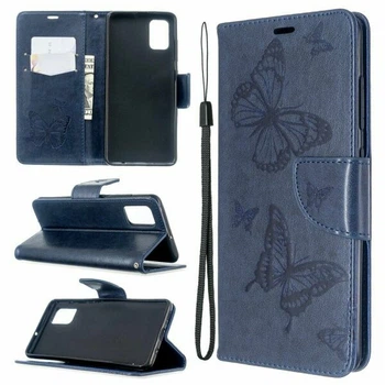 Чохол-книжка з малюнком UniCase Butterfly Pattern для Samsung Galaxy A51 - Blue
