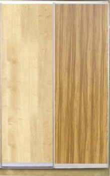Шкаф купе Luxe Studio Стандарт-3 ДСП-3 1100x2100x600 двухдверный (100284)