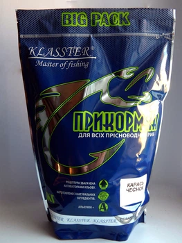 Прикормка Klasster Premium big Карась Чеснок 2кг