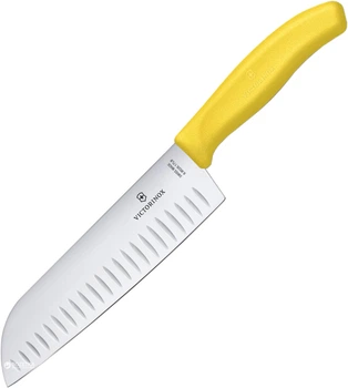 Nóż kuchenny Victorinox Swiss Classic Santoku 170 mm Żółty (7611160038241)
