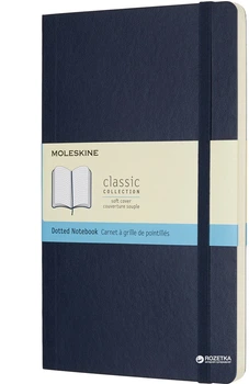 Записная книга Moleskine Classic 13 х 21 см 192 страницы в точку Сапфир Мягкая обложка (8055002854764)