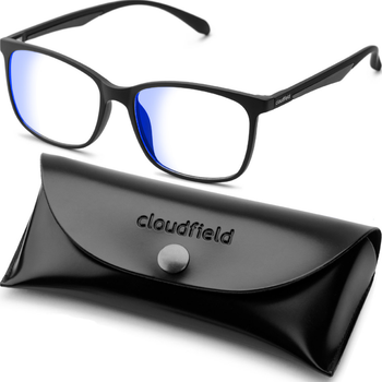 Окуляри для комп'ютера захисні NewGlass Cloudfield комп'ютерні окуляри універсальні чорні